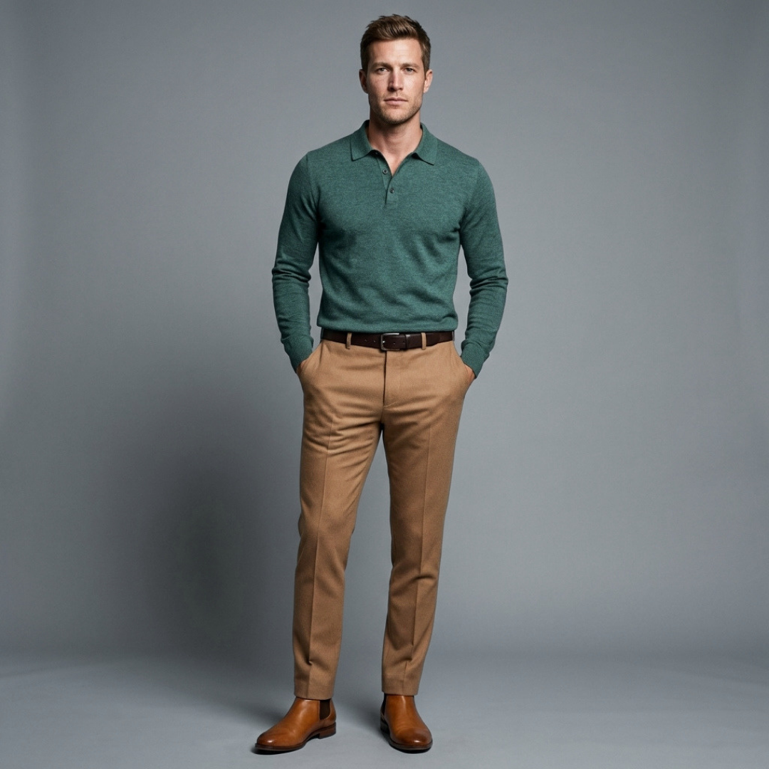 Aukey Merino Wool Polo Shirt