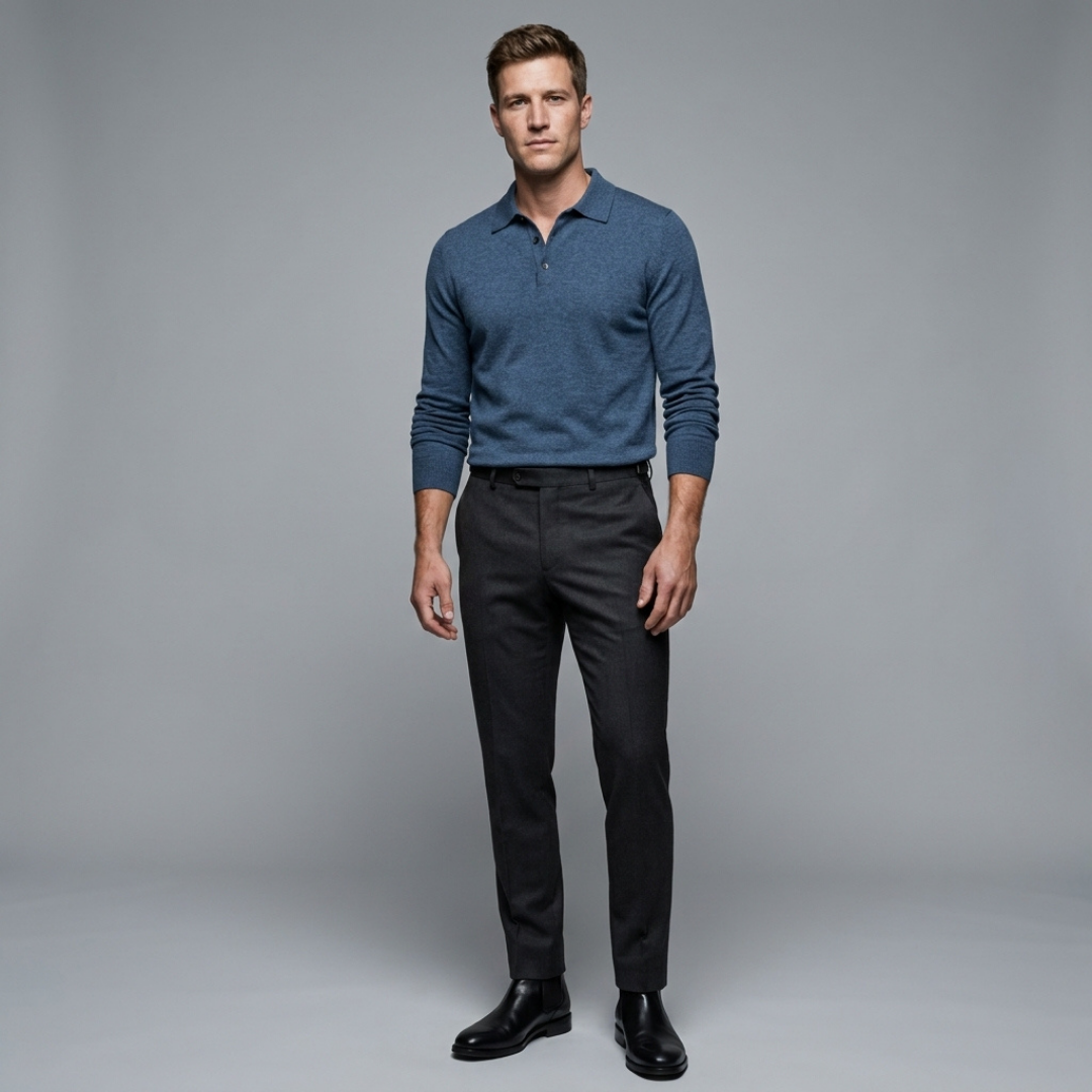 Aukey Merino Wool Polo Shirt