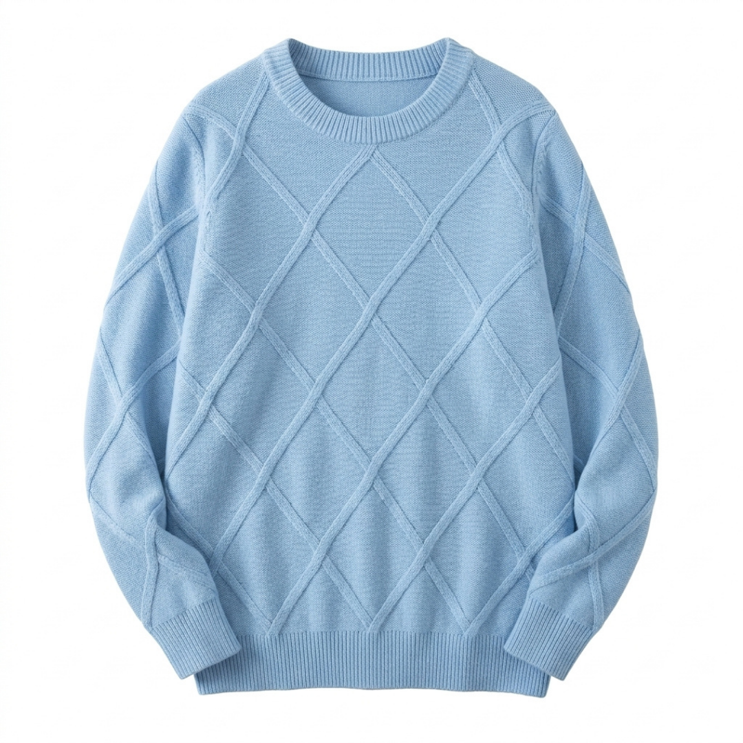 Cable-Knit Cashmere Crewneck Sweater