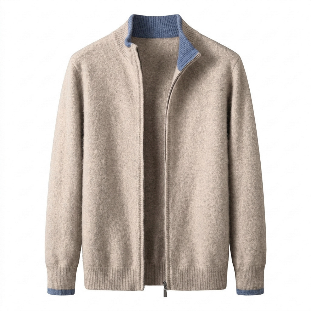 Premium Cashmere Zip Jacket