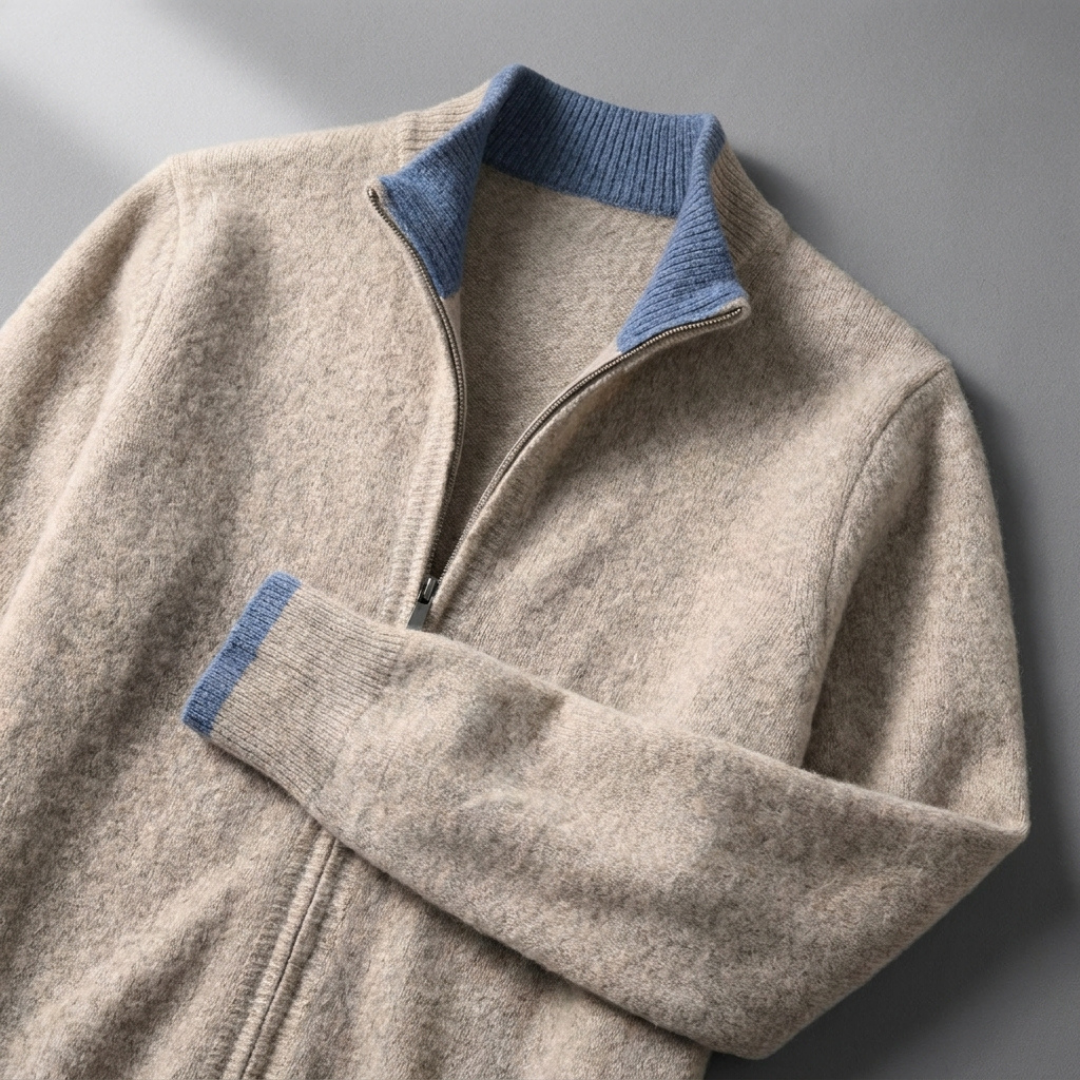 Premium Cashmere Zip Jacket