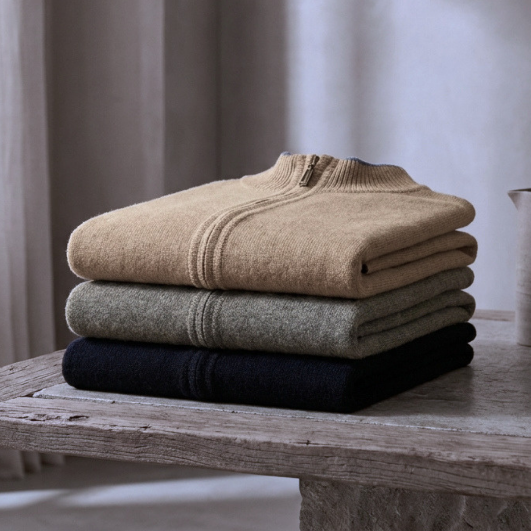 Premium Cashmere Zip Jacket