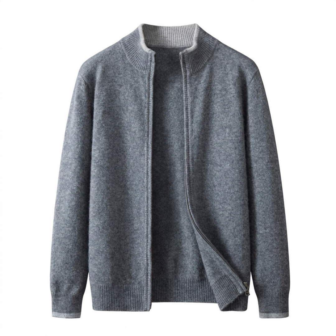 Premium Cashmere Zip Jacket