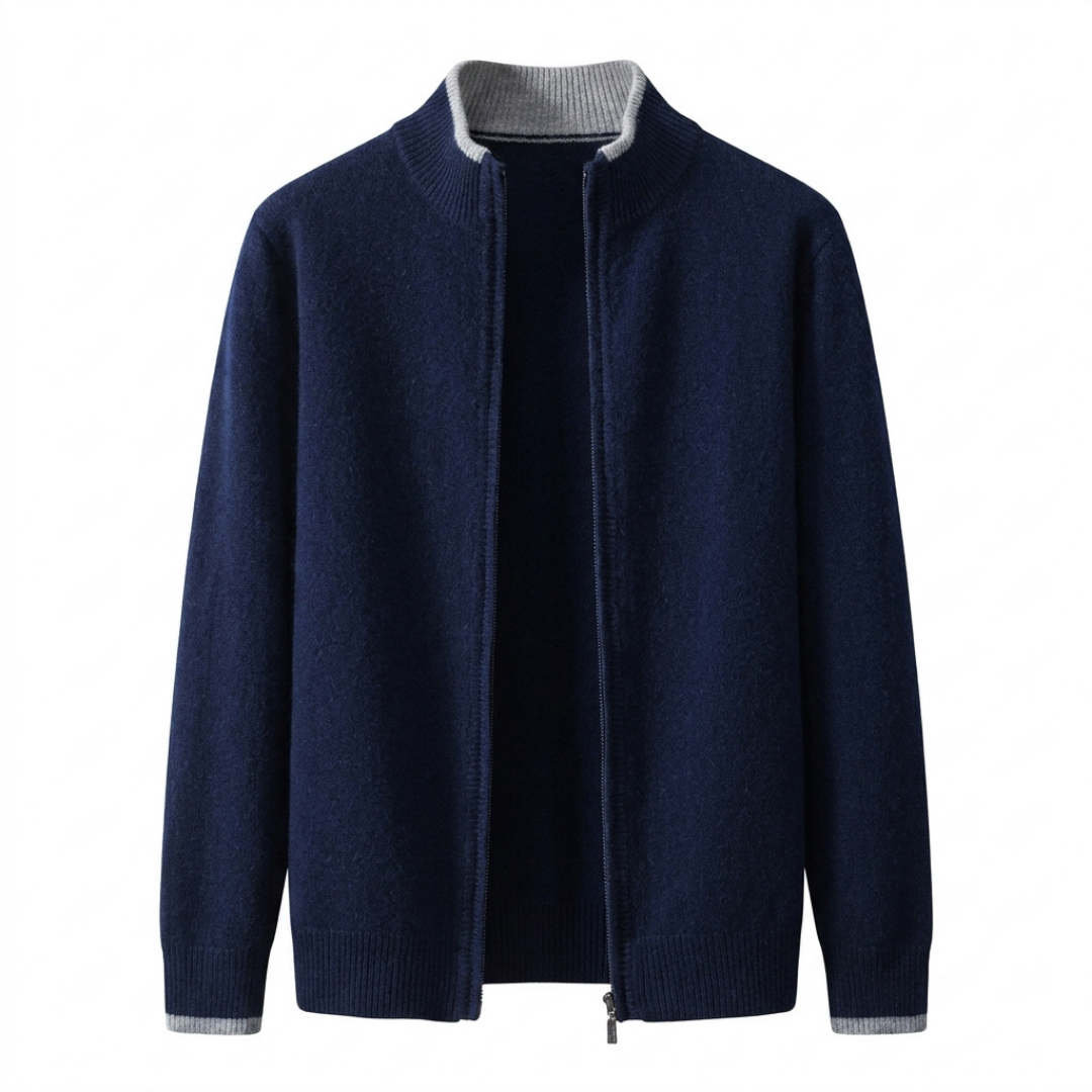 Premium Cashmere Zip Jacket