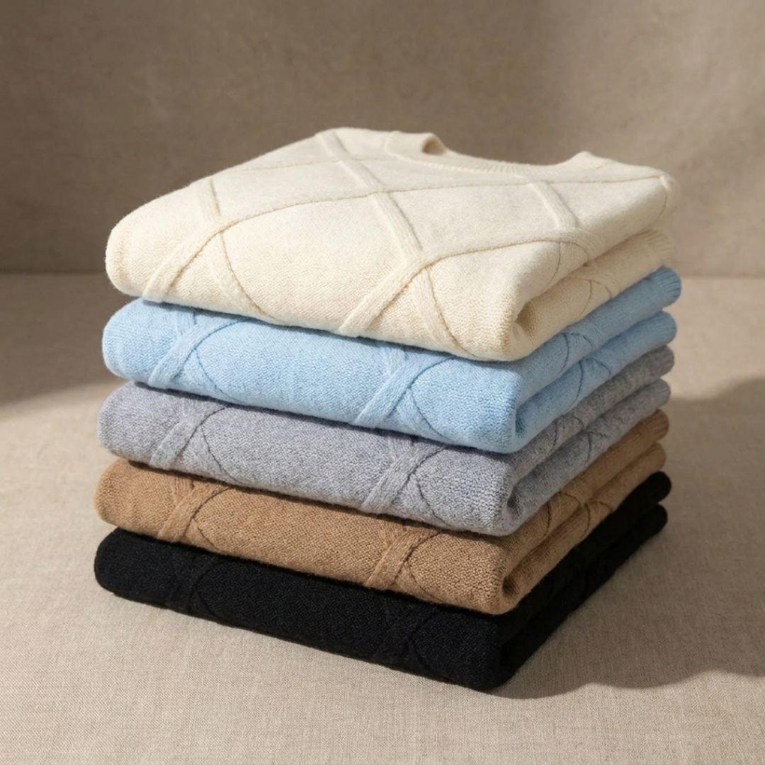 Cable-Knit Cashmere Crewneck Sweater