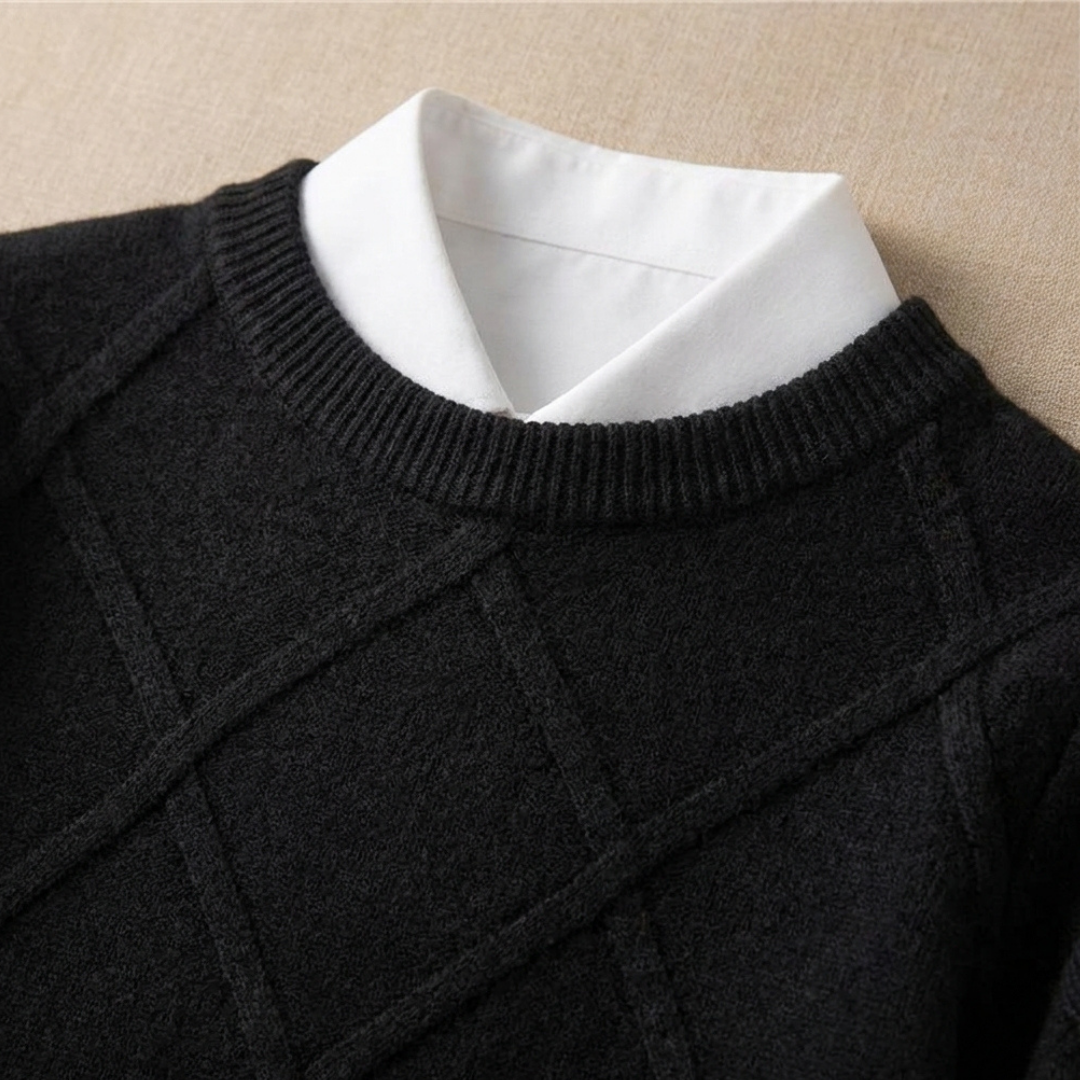 Cable-Knit Cashmere Crewneck Sweater
