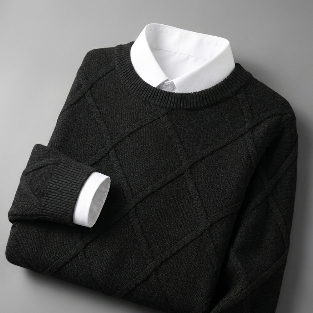Cable-Knit Cashmere Crewneck Sweater